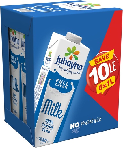 Juhayna Milk 6*1L